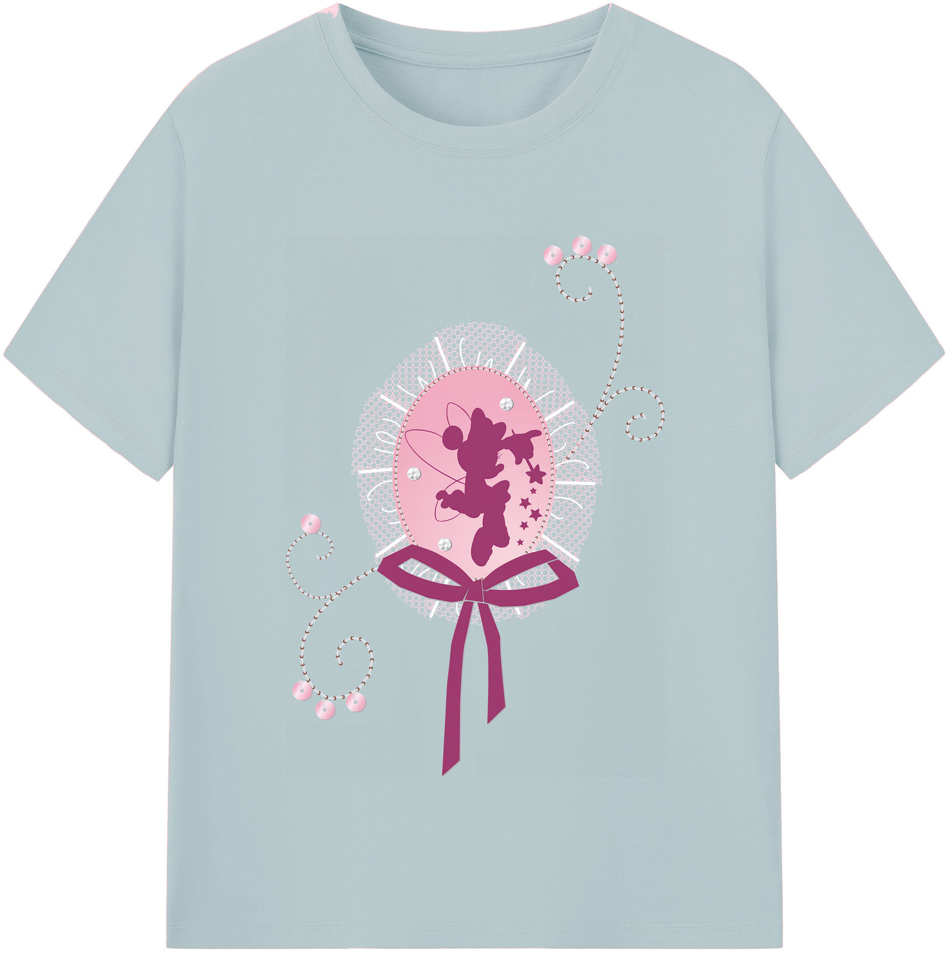 （画像用） ミッキーマウス Mickey Mouse 綿100％半袖Tシャツ（フロントプリント）